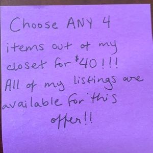 Mix and match sale!!